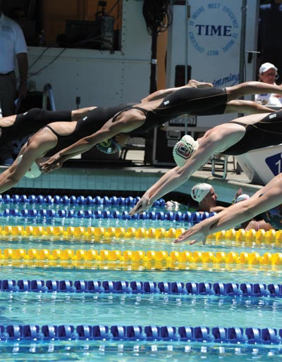 Olympians and Olympic Hopefuls Swim in Santa Clara