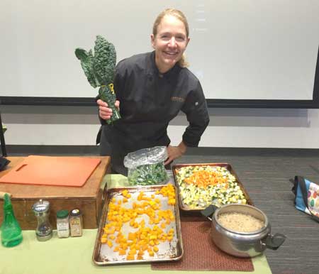 Chef Laura Stec Gives a Fall Cooking Demonstration