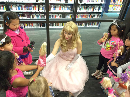 Dolls Come Out for Northside Library's Barbie Bash