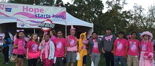 Santa Clara High School Students Raise Money to Support Breast