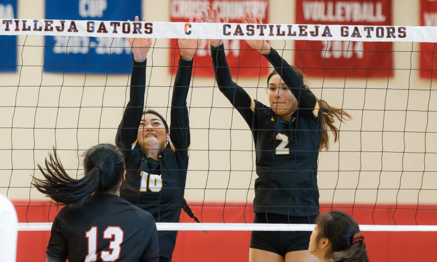 The Wilcox Chargers battled hard and almost pulled off a first set upset of Palo Alto's Castilleja before falling in straight sets.