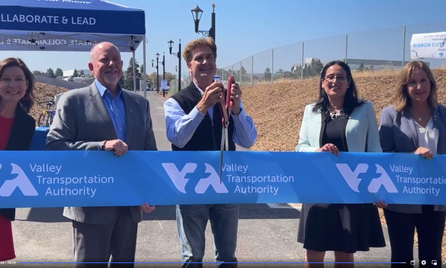 VTA says it has nearly finished its work on the Highway 101 interchange at De La Cruz Boulevard/Trimble Road including widening the lanes.