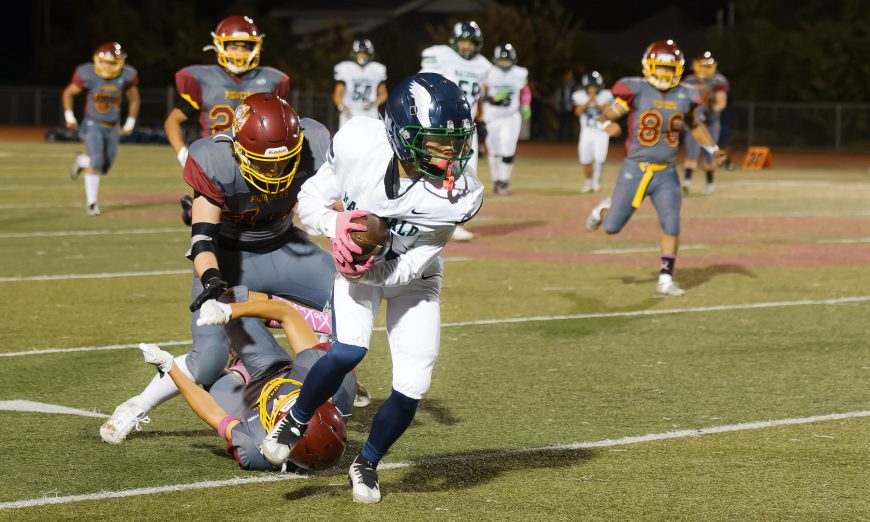 The MacDonald High School Condors football team beat Mills and Cupertino for the first two varsity football wins in the high school's history.