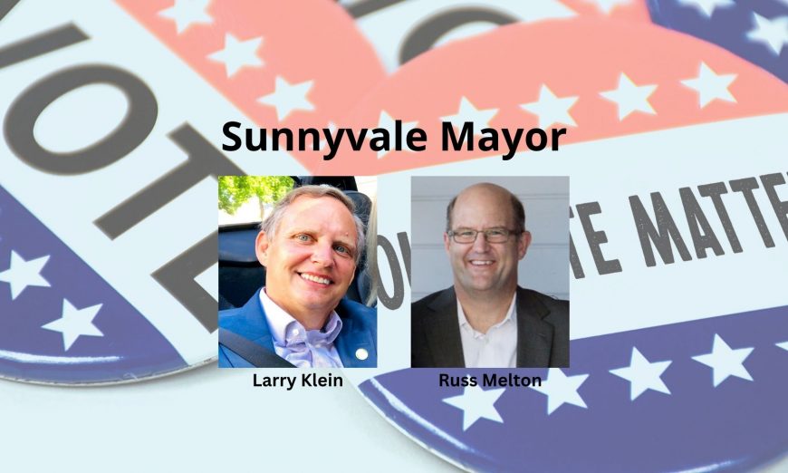 The race to become Sunnyvale's mayor is a choice between incumbent Larry Klein and Council Member Russ Melton. 2024 election.