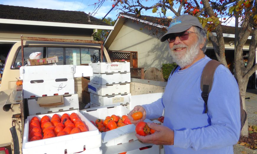 In this edition of "Won't You Be My Neighbor?" we meet Ron Kleinman who is enjoying persimmons from a local stand.