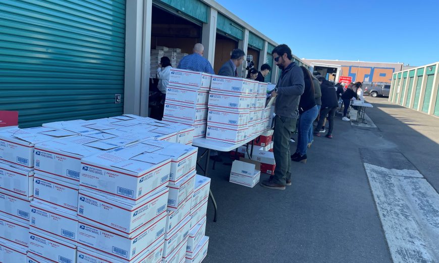 Operation Care and Comfort is a 100% volunteer nonprofit that sends packages to military members overseas from a storage locker located in Santa Clara.